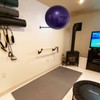 Wall Mounted Stainless Steel Exercise Ball Holder, Sturdy Yoga Ball
