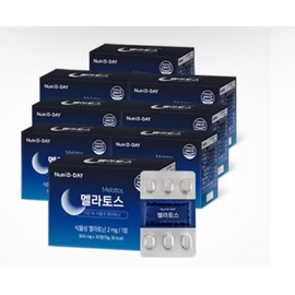 Nutri-D-Day Melatos 8 boxes, total 240 tablets / 뉴트리디데이 멜라토스 8박스 총240정