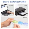 Avery 11200 Insertable Style Edge Tab Plastic Dividers, 5-Tab, Letter