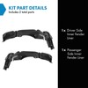 TRQ TRQ Inner Fender Liner Set Compatible with 1995-1998 Eagle