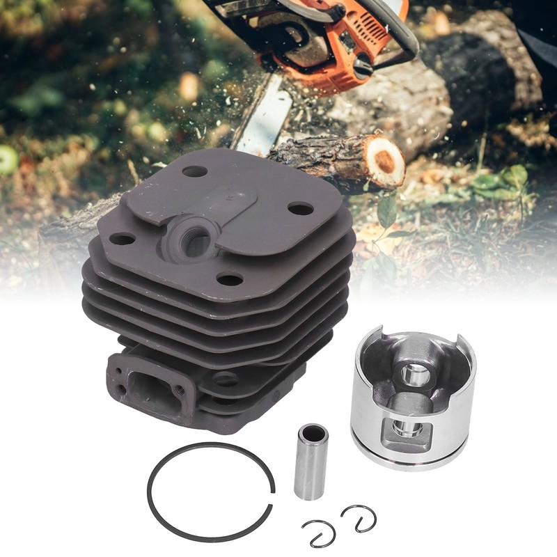 48mm Cylinder Piston Kit Cylinder Piston Circlip Set Garden Chainsaw