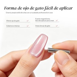 CHERIMOYA Esmalte de Uñas de Gel Ojos de Gato Galaxy & Estrella 8ml