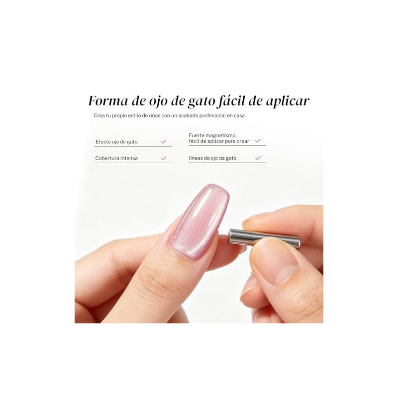 CHERIMOYA Esmalte de Uñas de Gel Ojos de Gato Galaxy