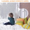 Hsthe Sea 2 x Aluminium Window Handles, Lockable Window Handle