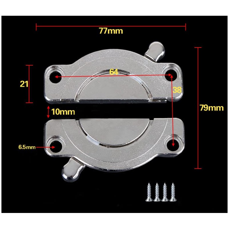 Tuggui Table Plate Connector Metal Swivel Latch Set of 2