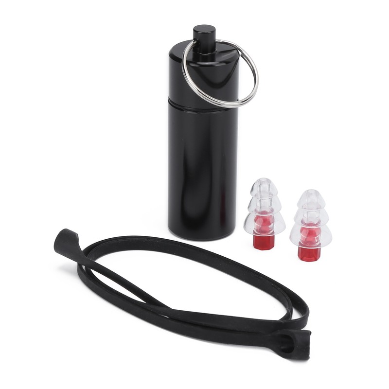 22x67mm Musician Ear Plug Red Noise Reduction Waterproof with Silica