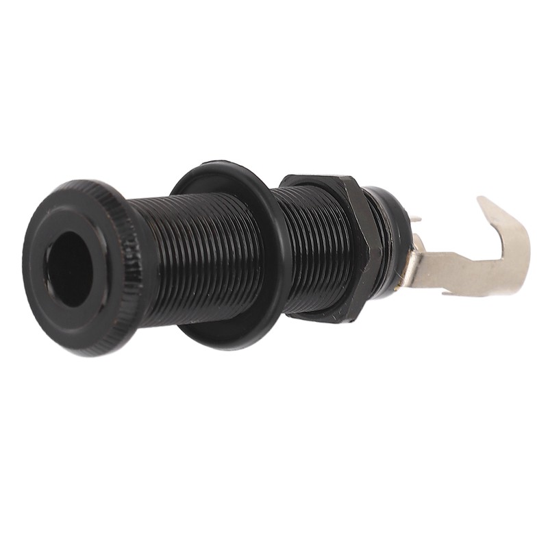 Guitar End Pin Jack Socket Threaded Metal 6.35mm for Bass