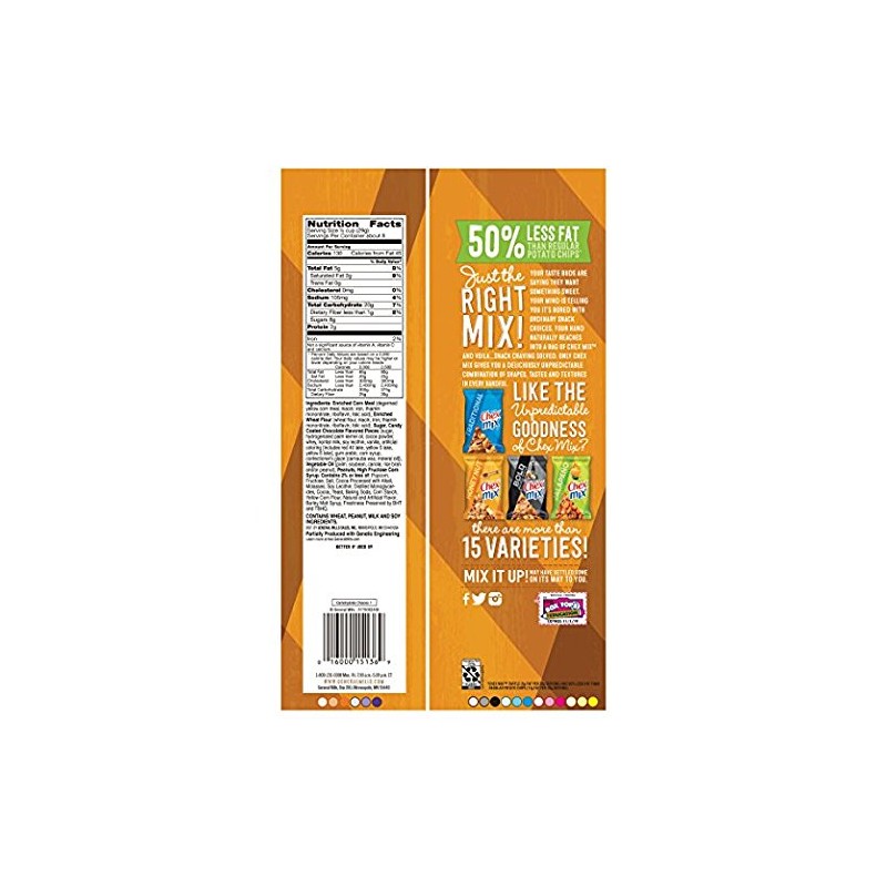 Chex Mix Indulgent Turtle Snack Mix (8 oz. Bag Pack