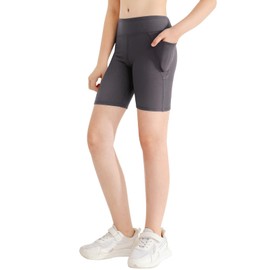 Patgoal Girls Athletic Volleyball Biker Shorts Kids Dance Yoga Running Soccer Gymnastics Compression Shorts with Pockets