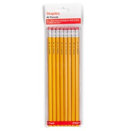 STAPLES Wooden Pencil, 2.2mm, #2 Medium Lead, 8/Pack (ST60571-US)