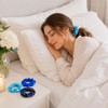 6-Pack Blue Satin Hair Scrunchies, Wide Pleated Design, Secure Hold
