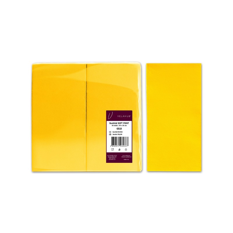 VelaHub Soft Point 50 Napkins, 1/8 Fold, High-Quality Disposable Napkins,