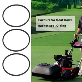 ECSiNG Pack of 10 Carburettor Float Seal O-Ring 43 mm Inner Diameter 46.2 mm Outer Diameter Rubber Seal for Lawnmower Carburettor Compatible with Briggs & Stratton 693981 280492