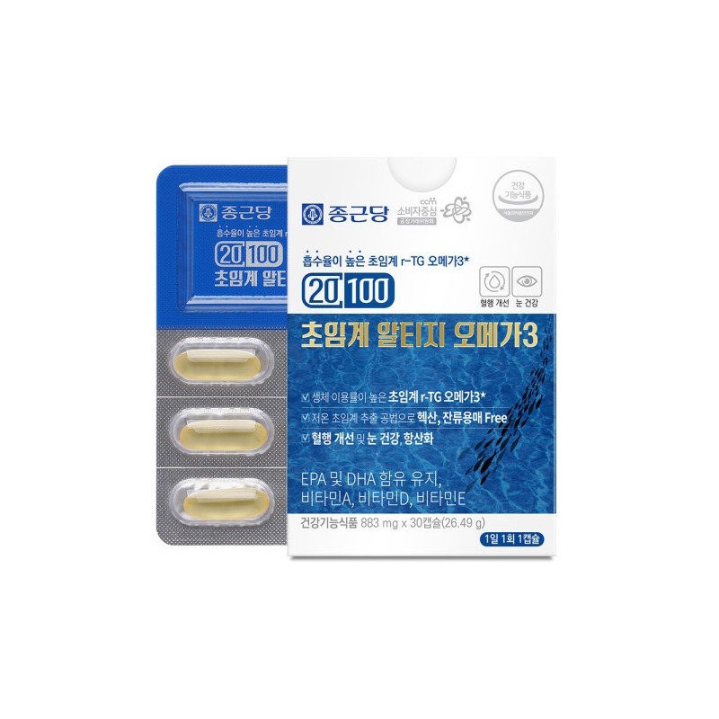 Chong Kun Dang 20100 RTG Omega-3 30 Capsules 6 Boxes