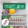 3 PCS Moldes para Cubitos de Hielo con Tapa,Molde de