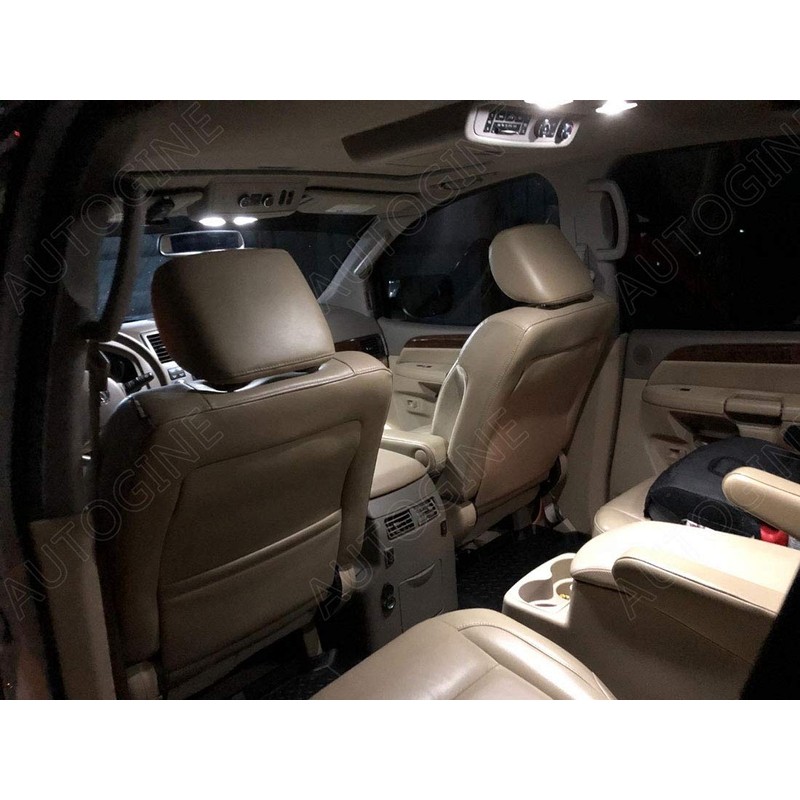 AUTOGINE 14 Piece White Interior LED Lights Kit for 1999-2016
