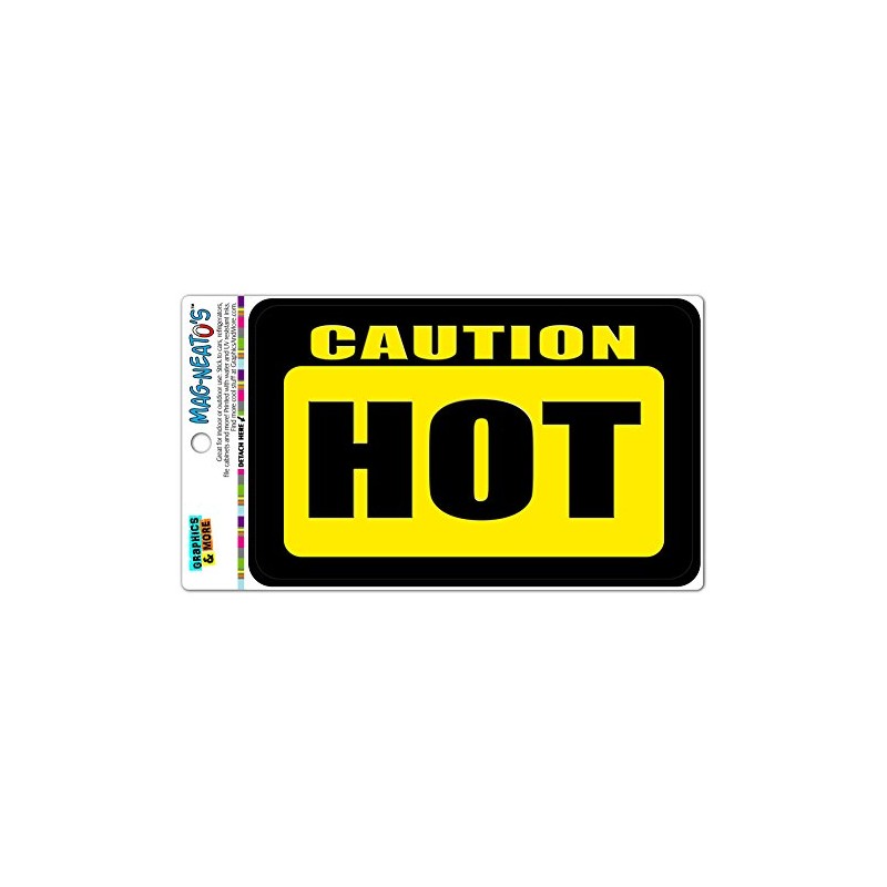 Caution Hot Vinyl Magnet Sign