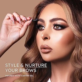 Sello de Cejas Con Aceite de Ricino - Gel Transparente para Cejas, Cera para Cejas, Maquillaje de Cejas Impermeable, Cera para Estilizar Cejas para Ce