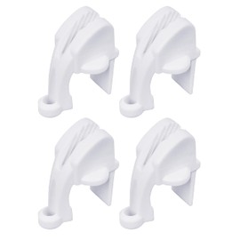 Extreme Max 3005.5088 BoatTector Quick Adjust Pontoon Rail Fender Hanger - White, Pack of 4