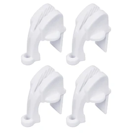 Extreme Max 3005.5088 BoatTector Quick Adjust Pontoon Rail Fender Hanger - White, Pack of 4