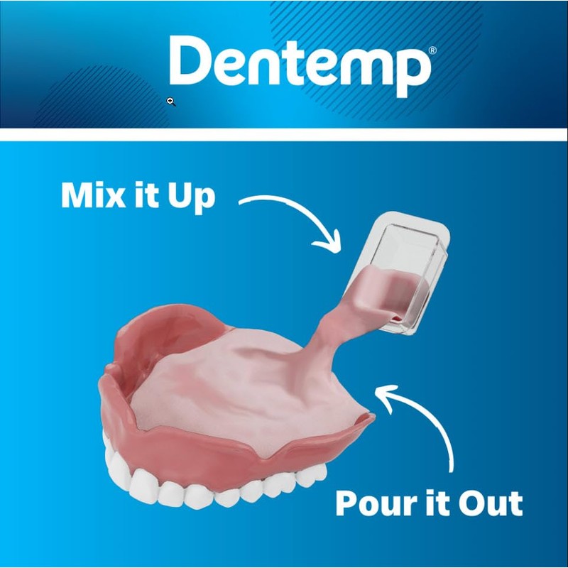 Dentemp Denture Reline Kit Value Pack - Advanced Formula Reline