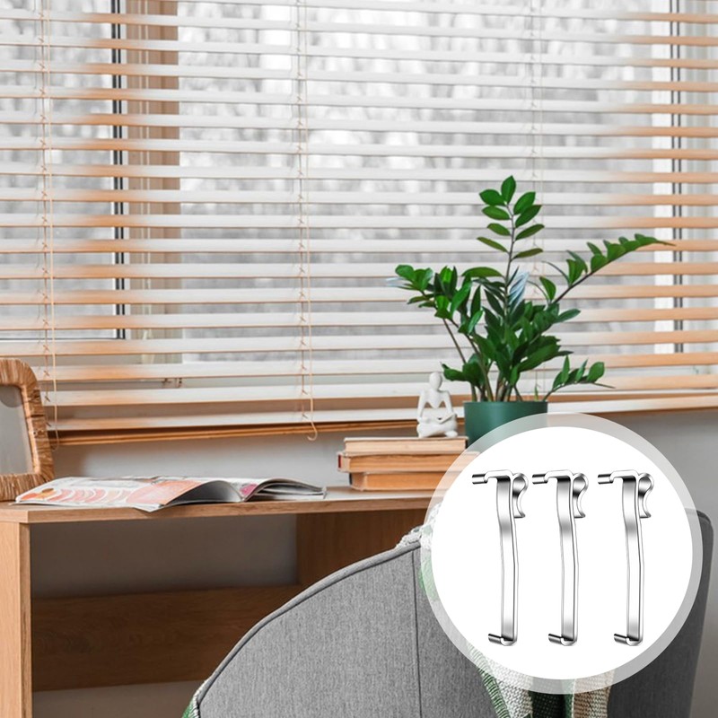 15 Pcs 3" Clear Valance Clips for Blinds 3 Inch