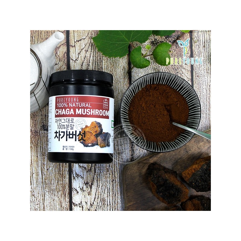 Pure Young Russian Chaga Mushroom Powder 150g Chaga Mushroom Collection