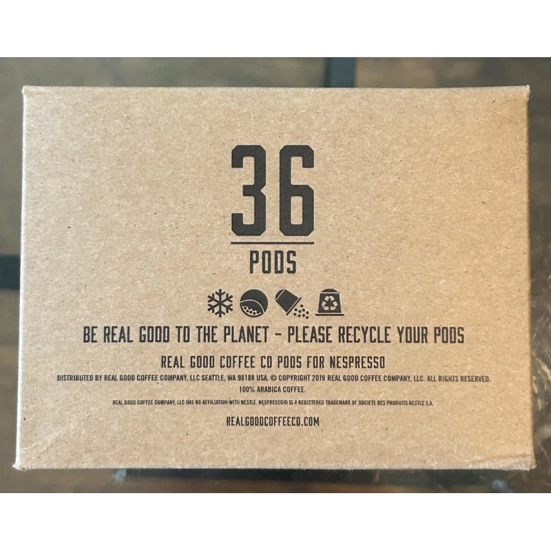 Real Good Coffee Co. Stronger Espresso Pods 36 Ct –