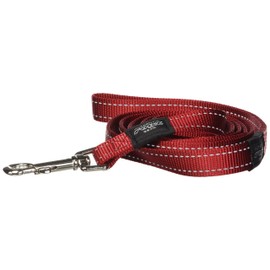 Rogz Utility Large 3/4-Inch Reflective Fanbelt 6-ft Long Fixed Dog Lead