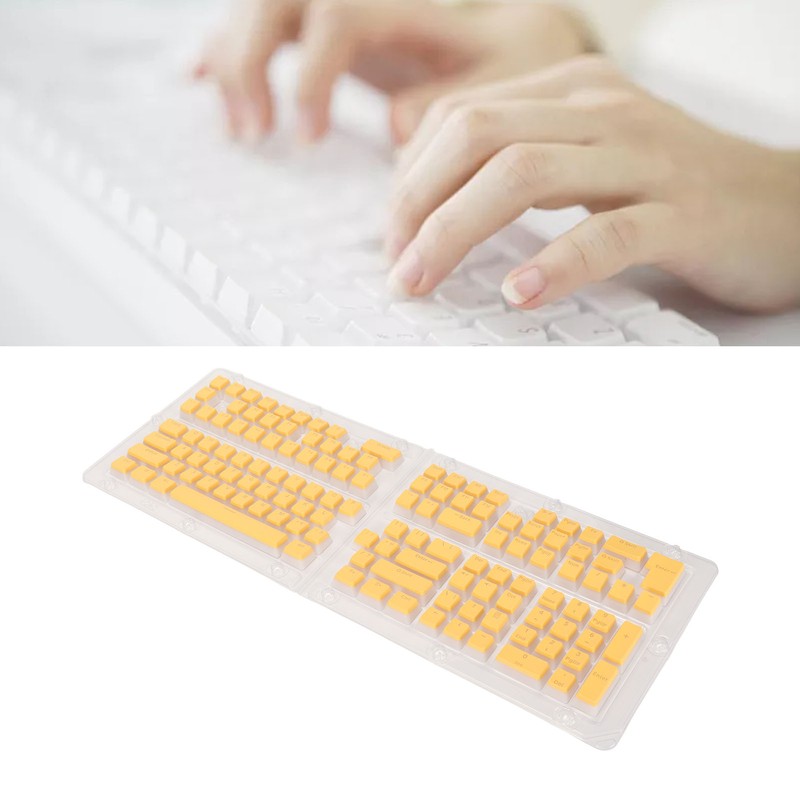 PBT Pudding Keycaps 129 Keys Translucent OEM Height Doubleshot Injection