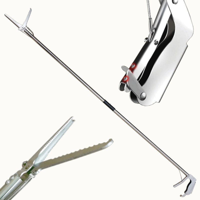 Ruyarxnm 60" Collapsible Grabber Reacher Heavy-Duty Trash Picker Litter Nabber