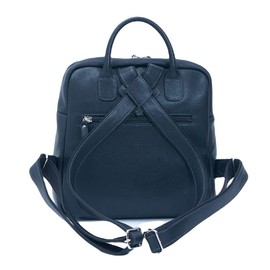 IMAIBAG RI-2501 Collaboration Products, Made in Japan, Cowhide Products, School Bag Design (B5), Shrink Nume Leather Backpack, navy