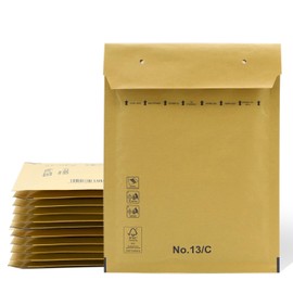 Padded Envelopes, Bubble Mailers, Kraft Bubble Padded Envelopes with Self-Seal Seal, Clothing Shipping Bags, Kraft Padded Envelopes - SIDI (180x260mm, 5 pcs)