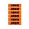 Awareness Vinyl 6x 480 Volts Warning Vinyl Decal | Outdoor