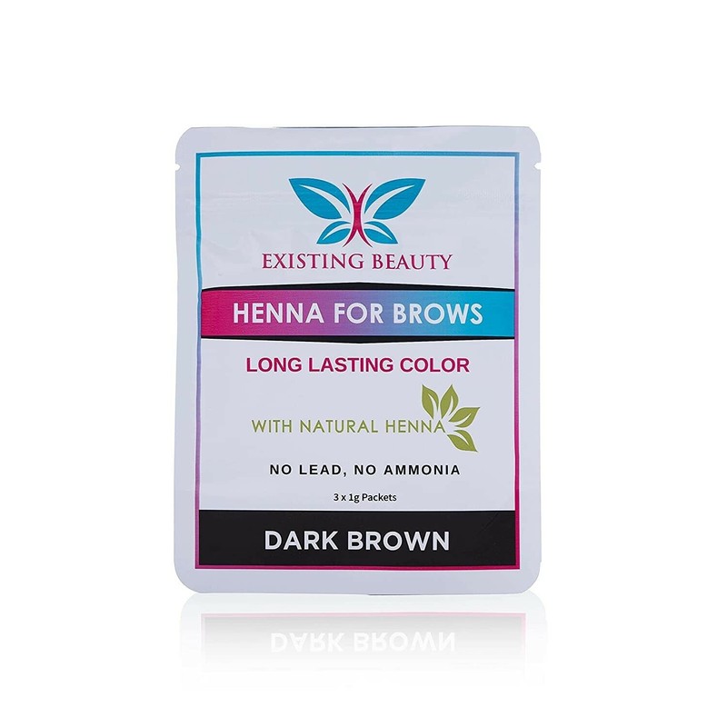 Existing Beauty Dark Brown Eyebrow Henna for Eyebrow Color- Henna