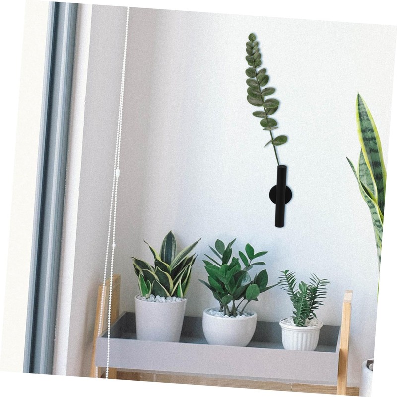 ABOOFAN Wall Mounted Metal Hanging Plant Holder Single Stem Vase