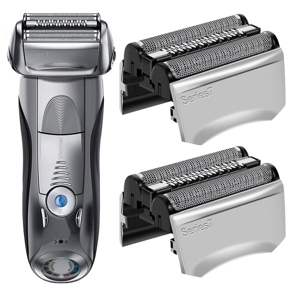 70S Series 7 Replacement Head for Braun Electric Foil Shaver, Compatible with Braun Series 7 790cc 760cc 750cc 720 799 797 (2 Pack)