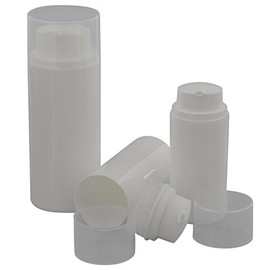 3 empty Kosmetex cream dispensers, airless cream pump, lotion and gel dispenser for self-filling, 3 x 50 ml