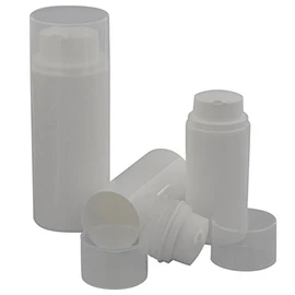 3 empty Kosmetex cream dispensers, airless cream pump, lotion and gel dispenser for self-filling, 3 x 50 ml