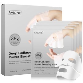 AVJONE Collagen Face Mask for moisturizing and Glass Skin, hydrating Overnight Face Mask for All Skin Types Pore Minimizing,Elasticity Enhancing,Firming