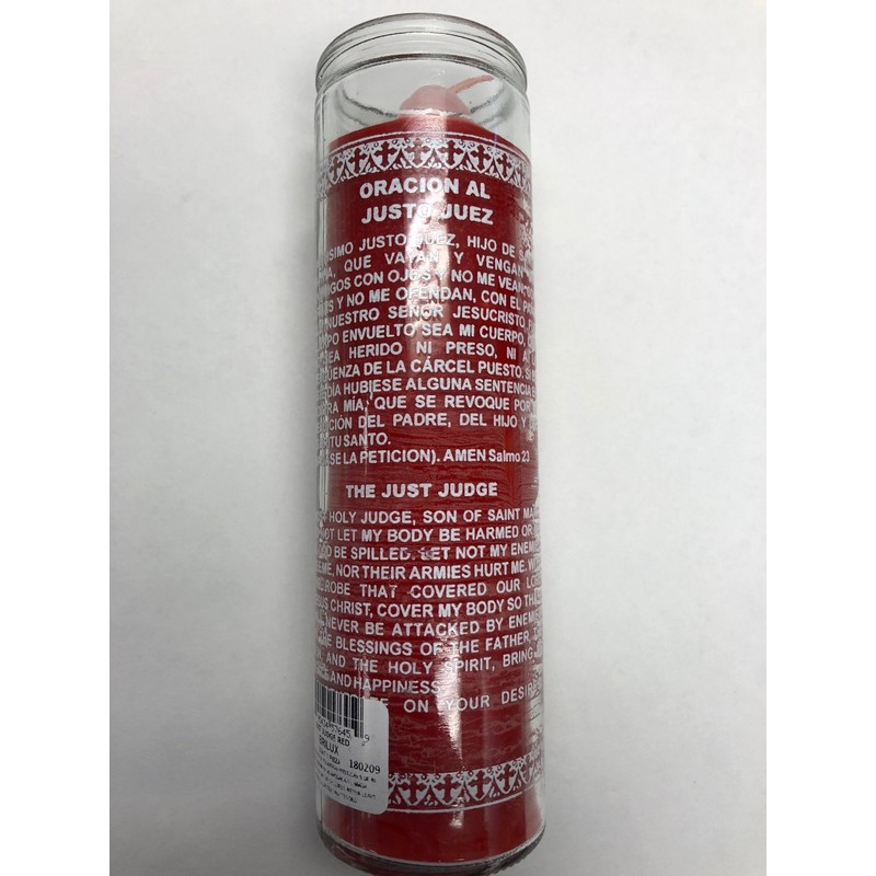 The Just Judge (El Justo Juez) 1 Color Unscented Red