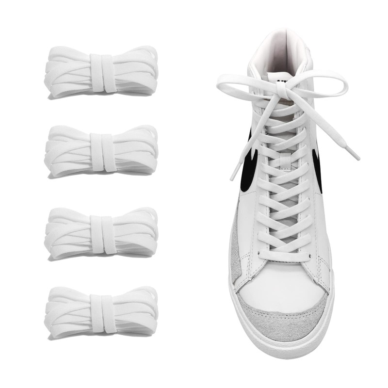 UamGlsob 2 Pairs 5/16" Flat Elastic Shoe Lace, 27"-72" Length