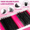 DIY Lash Clusters Kit Fluffy 80D 100D Individual Lashes D