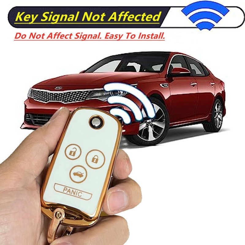 Rilnaewn Keyless Entry Systems for Acura Key Fob Cover Fit
