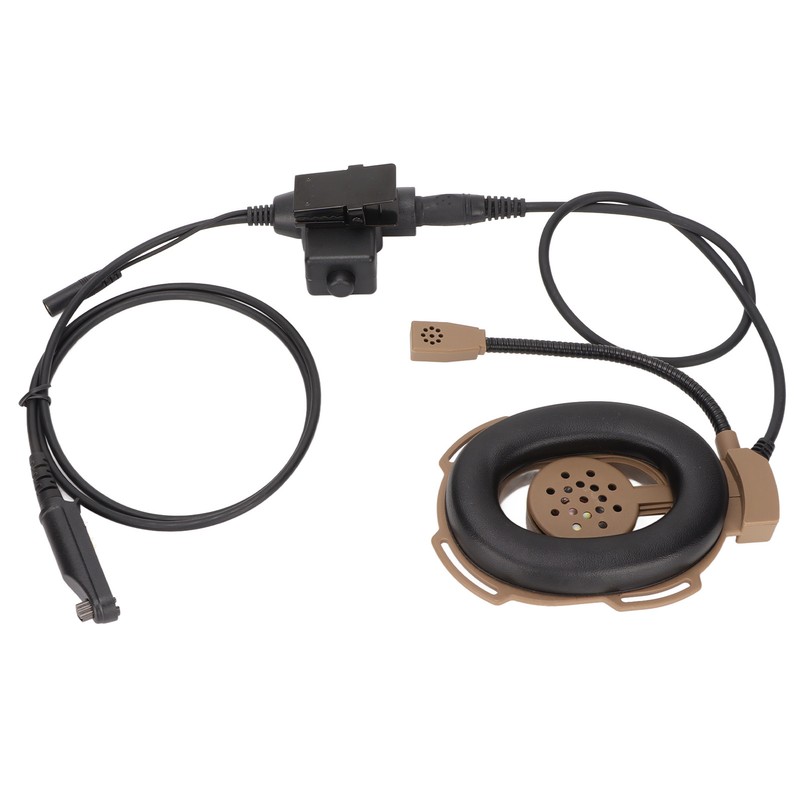 HD01 Motorcycle Unilateral Headset +U94 PTT Noise Cancellation Comfortable Military