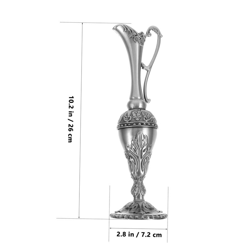 ULTECHNOVO Elegant Silver Plated Holy Water Container Luxurious Design for