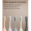 SURI Recyclable Plant-Based, Electric Toothbrush Heads - Built-in Tongue Scraper,