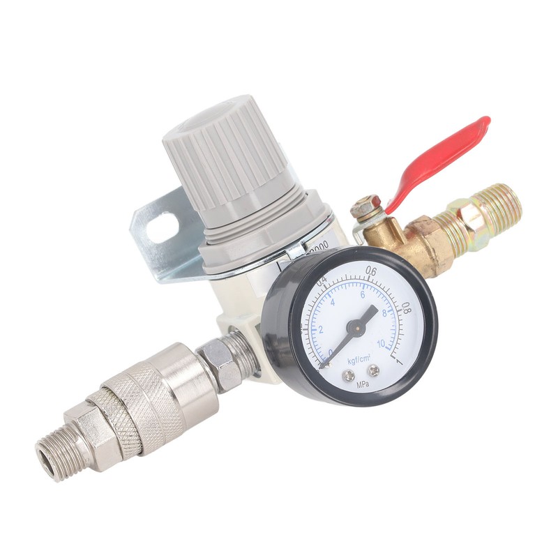 Air Compressor Pressure Regulator 1/4 Inch NPT Air Pressure Regulator