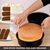 HUAKENER 8 Inch Cake Pan - Set of 3 Round