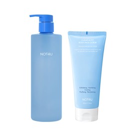 Not For You Clear Body Wash & Pack Scrub (500ml+220g) / 낫포유 클리어 바디 워시&팩스크럽 (500ml+220g)